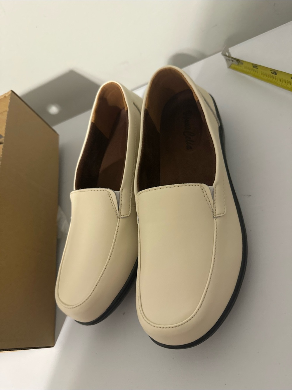 Women’s Slip-On Casual Loafers in Cream